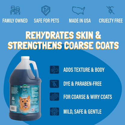 Wiry Coat Tearless Dog Shampoo - 12 Fl Oz, Cruelty-Free Puppy and Cat Grooming Solution, Made in the USA, Texturizing Formula