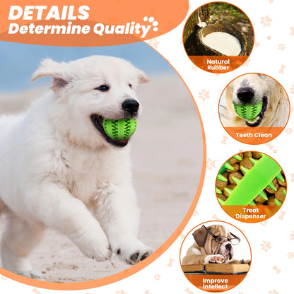 Small Dog Toy Set: 10-Pack of Plush Chew Toys, Squeaky Toys, Treat Balls, and Rope Toys for Teething and Training