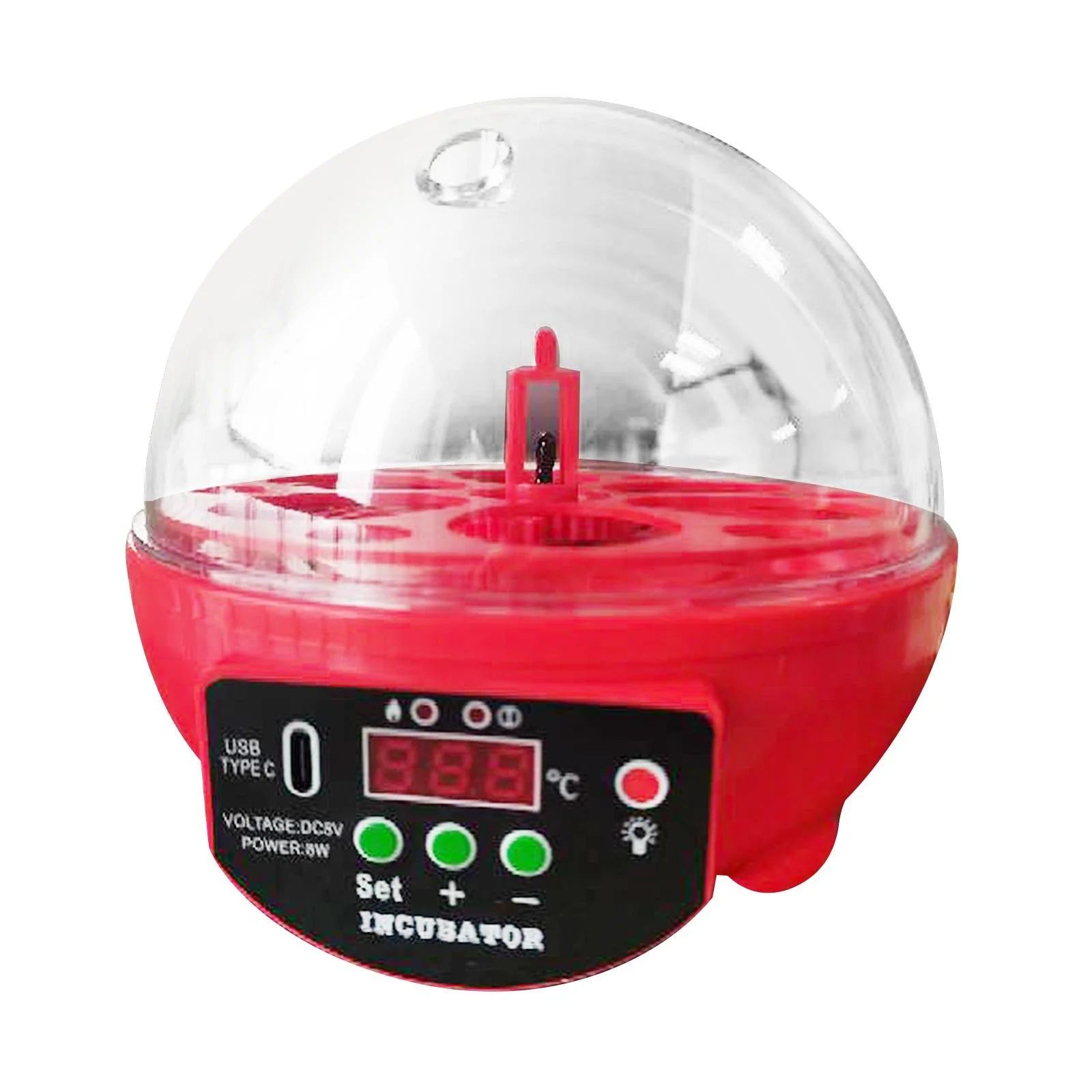 Automatic Digital Poultry Incubator with Egg Turner and Temperature Control for Chickens, Ducks, and Quail - 6 Egg Capacity