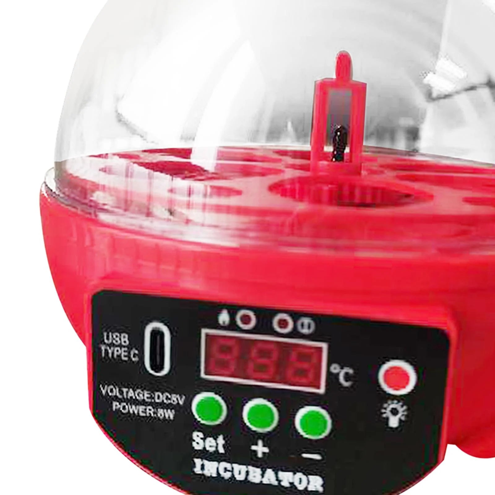 Automatic Digital Poultry Incubator with Egg Turner and Temperature Control for Chickens, Ducks, and Quail - 6 Egg Capacity